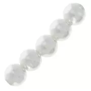 Perles rondes nacrées légères en résine 2.5mm Blanc x25