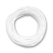 Cordon tube en caoutchouc synthétique (Néoprène) 1,7 mm transparent satiné x 5m