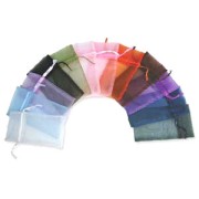 Assortiment de sachets Organza 100x145 mm x12