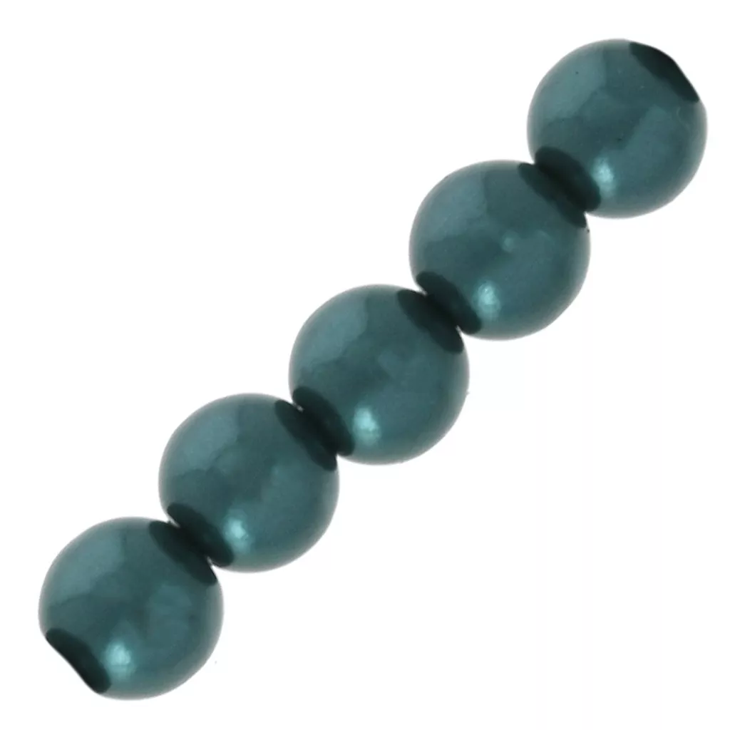 Sachet De Perles Grises Foncées Nacrées - Neuf Pour Création Bijoux