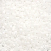 Miyuki Delica 11/0 DB0351 - Opaque White AB Mat x8g