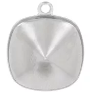 Serti pendentif à coller pour cabochon PureCrystal 4470 12 mm - Rhodié x1