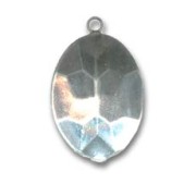 Serti pendentif à coller pour cabochon PureCrystal 4120 18x13 mm - Rhodié x1