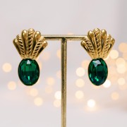 Serti pendentif à coller pour cabochon PureCrystal 4120 18x13 mm - Rhodié x1