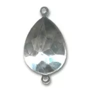 Serti intercalaire à coller pour cabochon PureCrystal 4320 18x13 mm - Rhodié x1