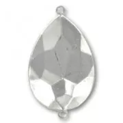 Serti intercalaire à coller pour cabochon PureCrystal 4327 30x20 mm - Rhodié x1