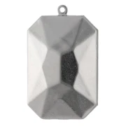 Serti pendentif à coller pour cabochon PureCrystal 4627 27x18,5 mm - Rhodié x1