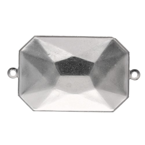 Serti intercalaire à coller pour cabochon PureCrystal 4627 27x18,5 mm - Rhodié x1
