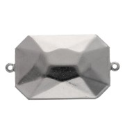 Serti intercalaire à coller pour cabochon PureCrystal 4627 27x18,5 mm - Rhodié x1