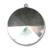 Serti à coller pour cabochon PureCrystal 1201 27 mm rhodié 1 anneau