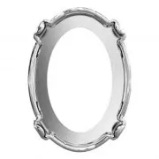 Serti griffe pour cabochon PureCrystal 4120 14x10 mm - Rhodié x1