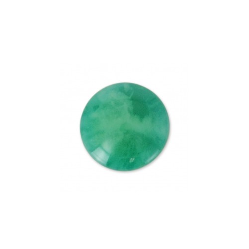 Cabochon en résine imitation pierre gemme 6 mm Green Agate x1
