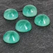 Cabochon en résine imitation pierre gemme 6 mm Green Agate x1