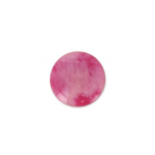 Cabochon en résine imitation pierre gemme 6 mm Ruby x1