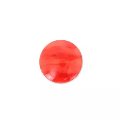 Cabochon en résine imitation pierre gemme 6 mm Cornaline x1