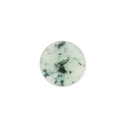 Cabochon en résine imitation pierre gemme 6 mm Black Rutile x1