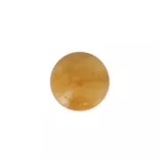 Cabochon en résine imitation pierre gemme 6 mm Calcite Jaune x1
