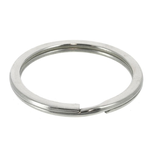 Porte clés anneau 32 mm à personnaliser - Acier inoxydable x1