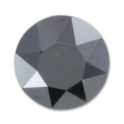 Cabochon PureCrystal 1088 8 mm Jet Hematite x1