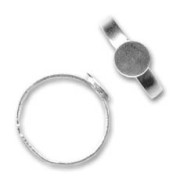 Bague plateau 8 mm en Argent 925 x1