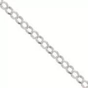 Chaîne maille jaseron 3.3 mm - Argent 925 x 50cm