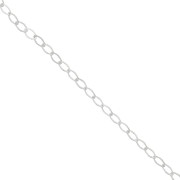 Chaîne maille Rombo limée 5.5 mm en Argent 925 x 50cm|raw }}