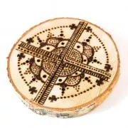 4 embouts décoratifs pyrograveur - Graine Creative - pour décorer bois & cuir x1