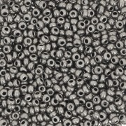 Preciosa Perles rocailles 11/0 2 mm - Terra Métallique - Dark Nickel x20g