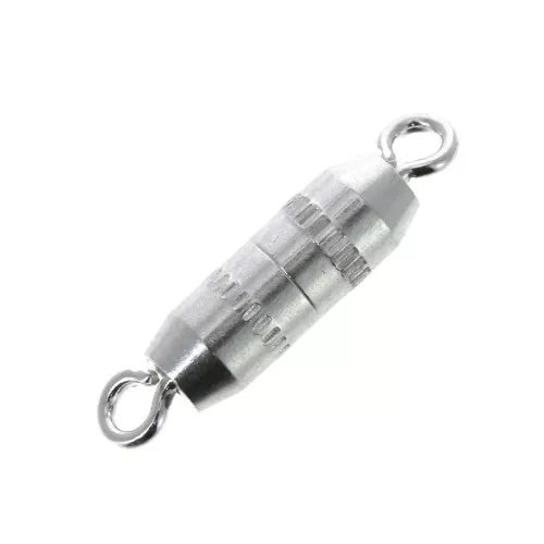 Fermoir à visser 10 mm Placage Argent fin x1