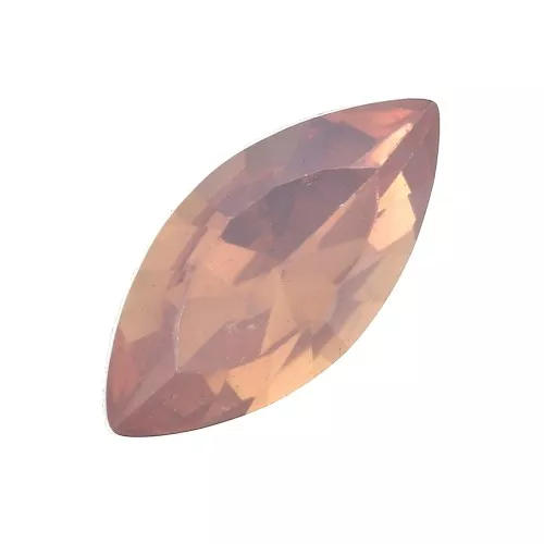 Cabochons facettés forme navette en résine 18x9 mm Pink x5