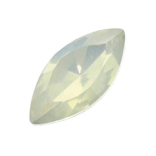 Cabochons facettés forme navette en résine 18x9 mm Sky blue x5