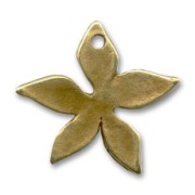 Breloque fleur 23 mm bronze x1