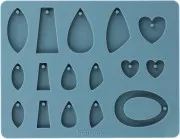 Moule en silicone Sculpey pour bijoux Pendentifs/breloques x1