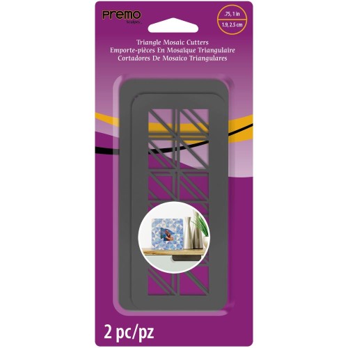 Sculpey - 2 emporte-pièces mosaïque Triangles pour modelage et pâte polymère