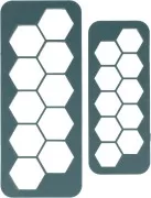 Sculpey - 2 emporte-pièces mosaïque Hexagones pour modelage et pâte polymère