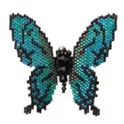 Kit Broche Miyuki Lazuline Butterfly