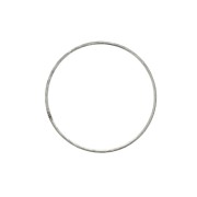 Cercle nu en métal pour attrape rêves suspension et abat-jour 10cm Argenté vieilli