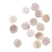 Sequin Nacre en forme de coquillage 11x10 mm - Rose clair x1