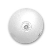 Perle ronde strass Polaris  8 mm Crystal  x1
