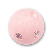 Perle ronde strass Polaris 10 mm Light Rose x1|raw }}