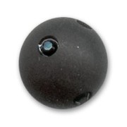Perle ronde strass Polaris 10 mm Jet  x1