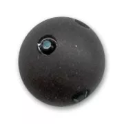 Perle ronde strass Polaris 10 mm Jet  x1