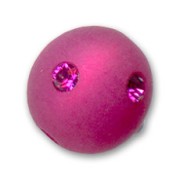 Perle ronde strass Polaris 10 mm Fuchsia x1