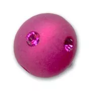 Perle ronde strass Polaris 10 mm Fuchsia x1