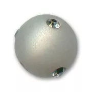 Perle ronde strass Polaris 10 mm Silver Shade x1