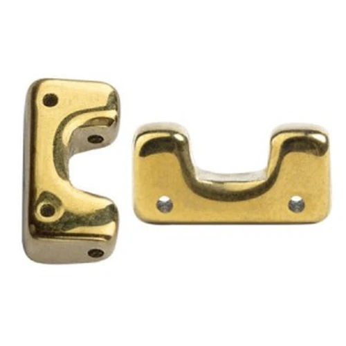 Perles en verre Télos® par Puca® 4x12 mm Full Dorado x10g