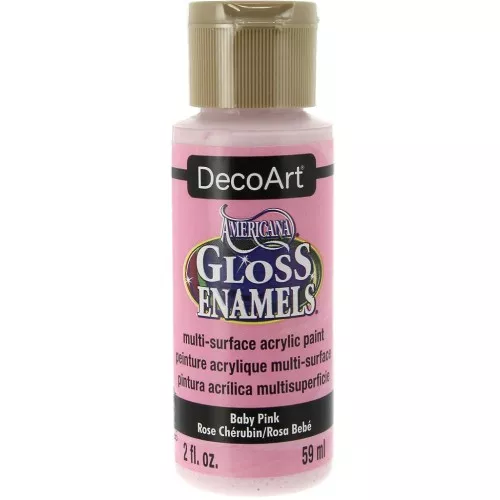 Peinture acrylique multi-surfaces - DecoArt Americana Gloss - Baby Pink x59ml