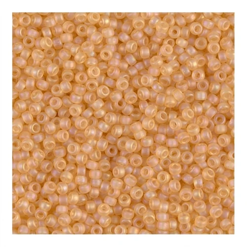 Rocaille Miyuki 15/0 132FR - Light Topaz Mat AB x8g