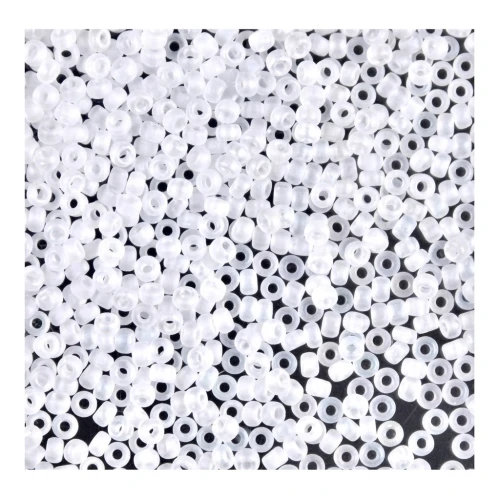 Rocaille Miyuki 15/0 131FR - Crystal Mat AB x8g