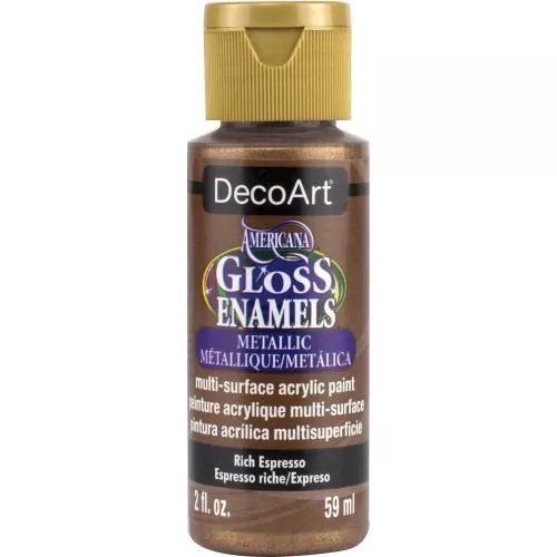 Peinture acrylique multi-surfaces - DecoArt Americana Gloss - Rich Espresso x59ml